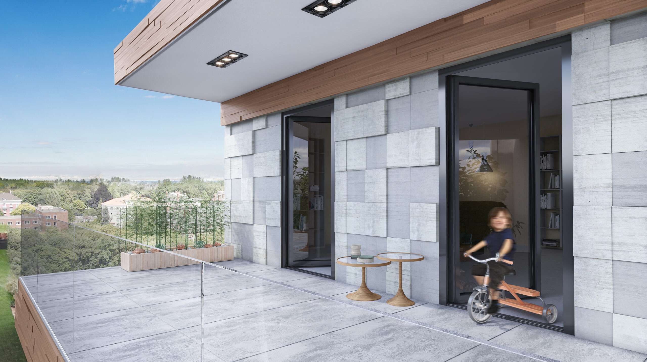 Aluminum swing patio door