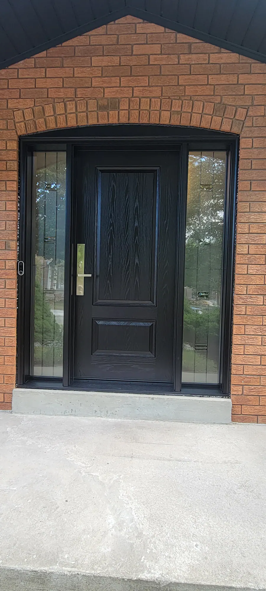 Fiberglass entry door installed by Better View