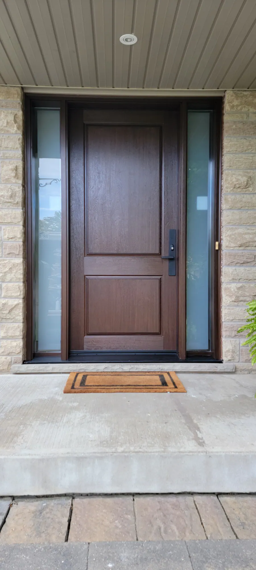 Fiberglass entry door installed by Better View