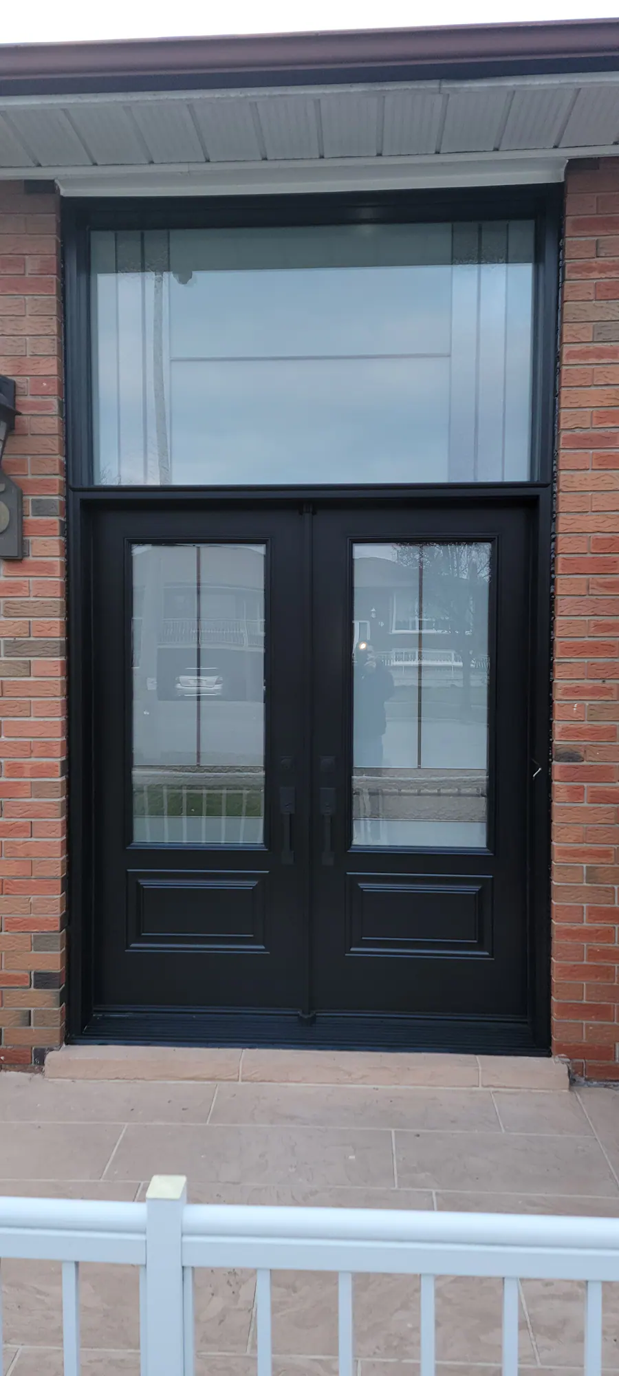 Fiberglass entry door installed by Better View