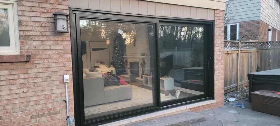 Oversized sliding door installed by Better View