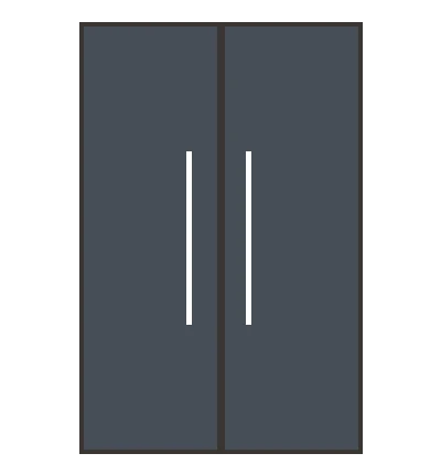 Double doors entry door layout drawing
