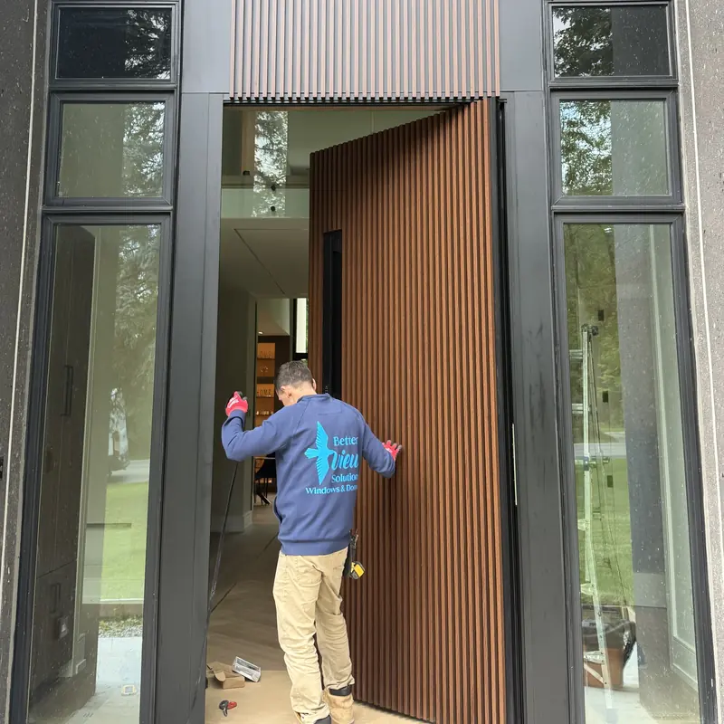 The same door on its pivot