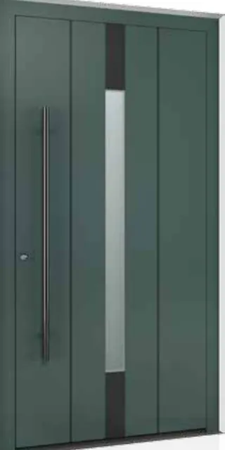 Glass strip aluminium door