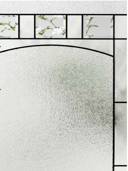 Arched decorative glass