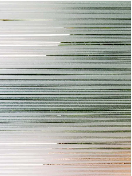 Fine lines decorative glass