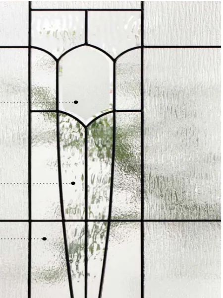Tulip decorative glass