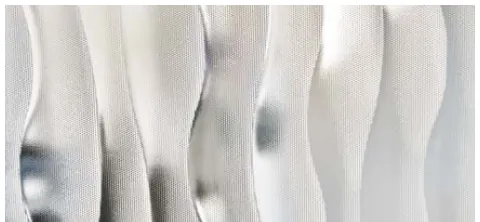 Wave textured glass