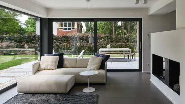 Lift-and-slide in a modern home